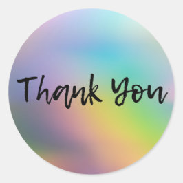 Adesivo Redondo Cores - Pequenas empresas Obrigado