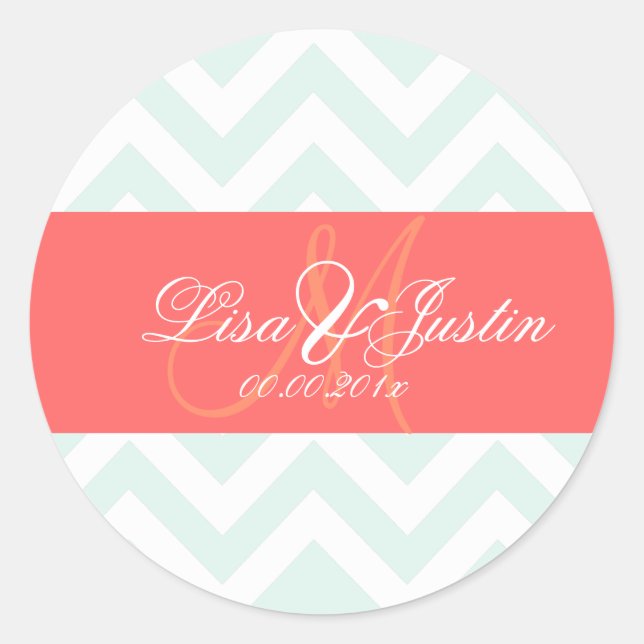 Adesivo Redondo Cores quevron/escuro PixDezines (Frente)