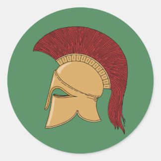 Adesivo Redondo Corinthian Helmet
