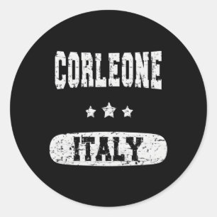 Adesivo Redondo Corleone Itália
