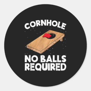 Adesivo Redondo Cornhole No Balls Requerida Cornhole Team Bean Bag