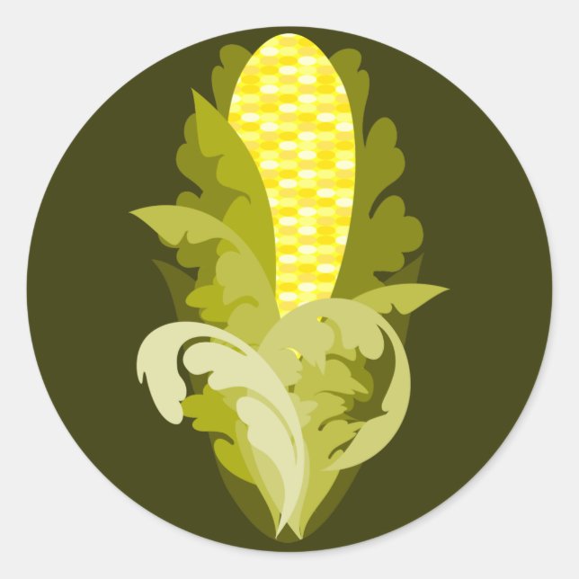Adesivo Redondo Corny Sticker (Frente)