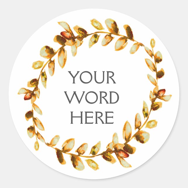 Adesivo Redondo Coroa Botânica - Ceres - (Frente)