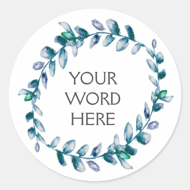 Adesivo Redondo Coroa Botânica - Salácia - (Frente)