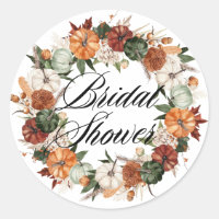 Coroa de Abóboras Boho para Chá de Noiva de Outono