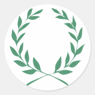 Adesivo Redondo Coroa de louros