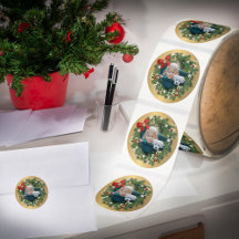 Coroa de Natal Alegre Foto de Família Criança Anim