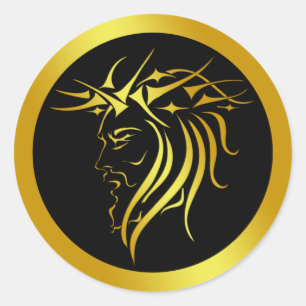 ADESIVO REDONDO COROA DE PINTOS