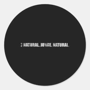 Adesivo Redondo Corpo Engraçado pela Força Natural dos Esportes