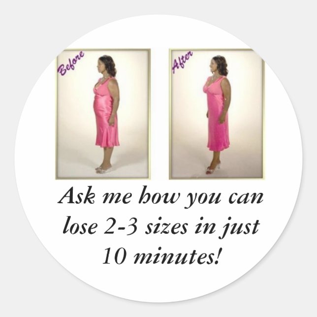 Adesivo Redondo Corpo Magic Sticker (Frente)