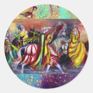 ADESIVO REDONDO CORREDORES NOS DETALHES DA NOITE