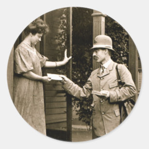 Adesivo Redondo Correio 1908