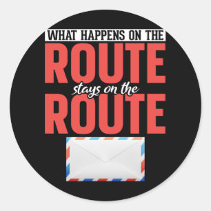 Adesivo Redondo Correio Funny Mail Carrier