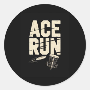 Adesivo Redondo Correntes Sket de Frisbee de Disc Golf Ace Run Ret