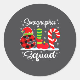 Adesivo Redondo Correspondência do Esquadrão de Natal Elfo X Sonog