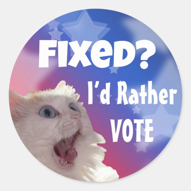 Adesivo Redondo Correto? Eu Preferencialmente Voto (Frente)