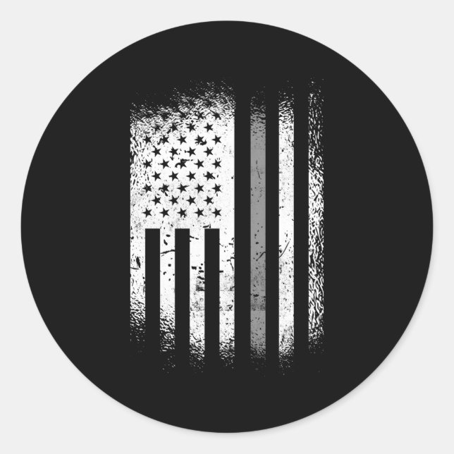 Adesivo Redondo Correto Oficial Thin Silver Line (Frente)