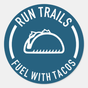 Adesivo Redondo Corridas De Combustível Com Tacos