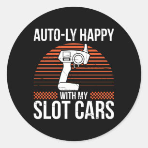 Adesivo Redondo Corridas Por Slot De Carros Ceiras De Carro Slot E