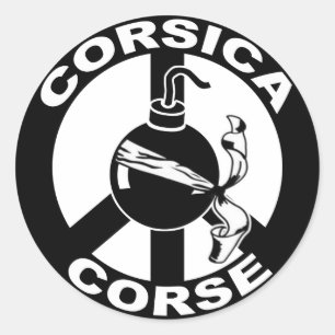 Adesivo Redondo Córsega