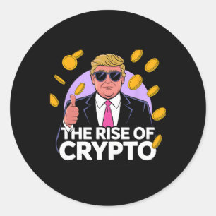 Adesivo Redondo Cortar O Aumento Da Trumagem De Bitamola Crypto Pa