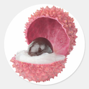 Adesivo Redondo Corte o lychee