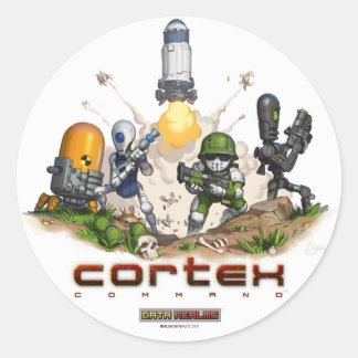 Adesivo Redondo Cortex Command Splash Sticker