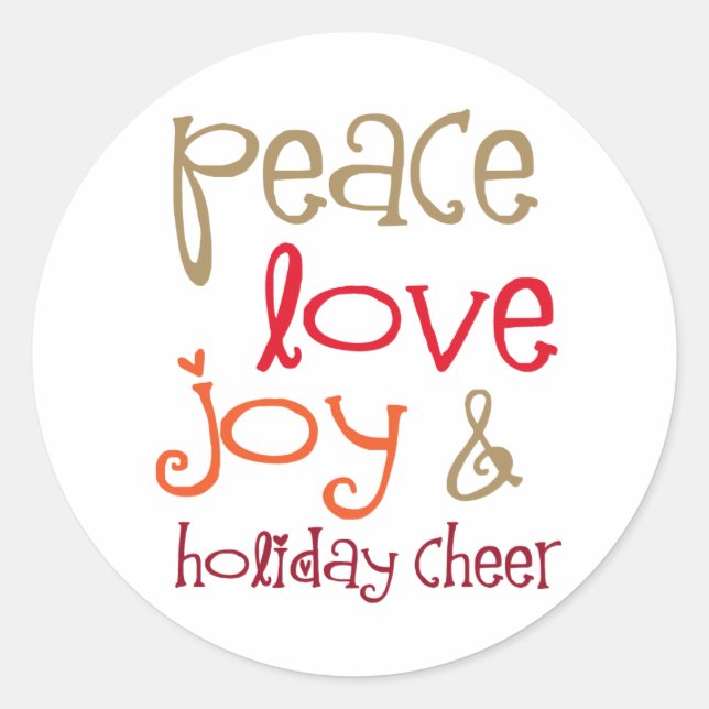 Adesivo Redondo Coruja em Santa Hat (Frente)