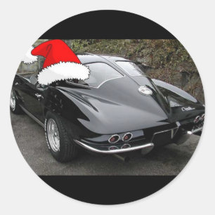 Adesivo Redondo Corvette Black Split Window/Christmas