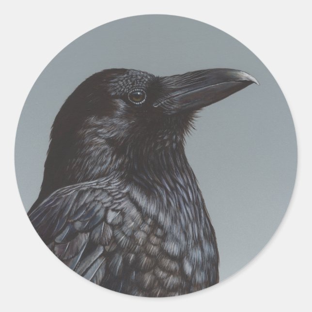 Adesivo Redondo Corvo (Frente)