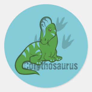 Adesivo Redondo Corythosaurus bonito