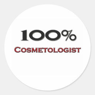 Adesivo Redondo Cosmetologist de 100 por cento