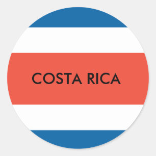 Adesivo Redondo Costa Rica Sticker