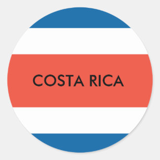 Adesivo Redondo Costa Rica Sticker