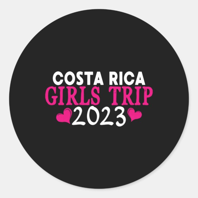 Adesivo Redondo Costa Rica Trip 2023'S Bachelorette Py (Frente)