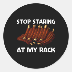 Adesivo Redondo Costeletas Engraçadas Engraçadas Para Homens Churr