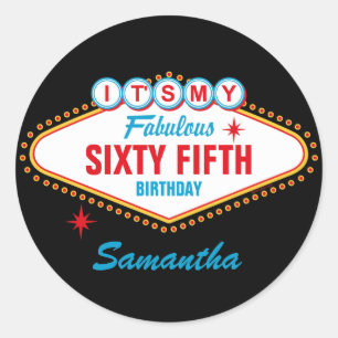 Adesivo Redondo Costume de Las Vegas