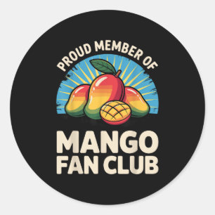 Adesivo Redondo Costume De Mango Para Homens Mulheres Crianças Fru