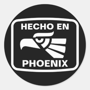 Adesivo Redondo Costume do personalizado do en Phoenix de Hecho