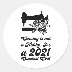 Adesivo Redondo Costura -