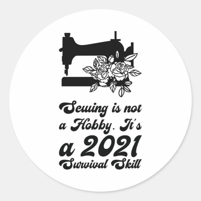 Adesivo Redondo Costura - (Frente)