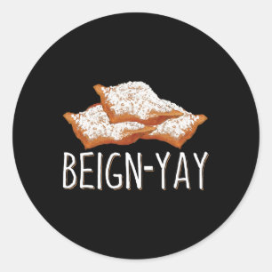 Adesivo Redondo Cota Beign-yay Para Um Byker Beignet