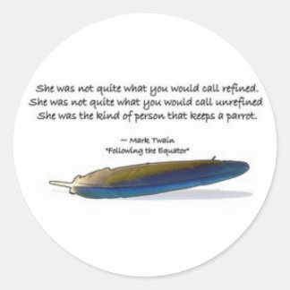 Adesivo Redondo Cota de papagaio