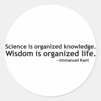 Adesivo Redondo Cotação Immanuel Kant