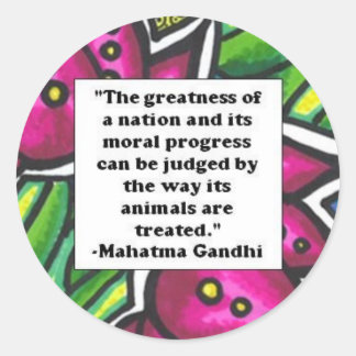 Adesivo Redondo Cotação Vegetal