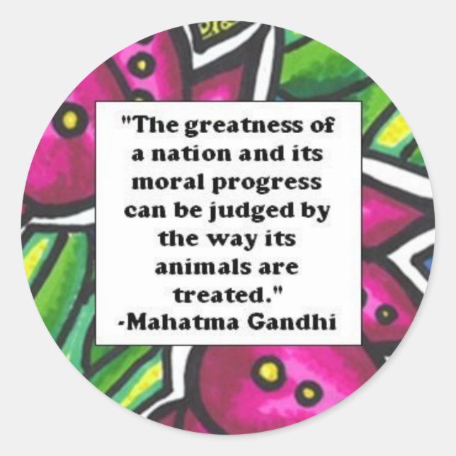 Adesivo Redondo Cotação Vegetal (Frente)