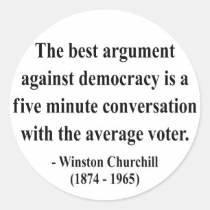 Adesivo Redondo Cotação Winston Churchill 10a