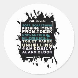 Adesivo Redondo Cotações para Proprietários de Cat