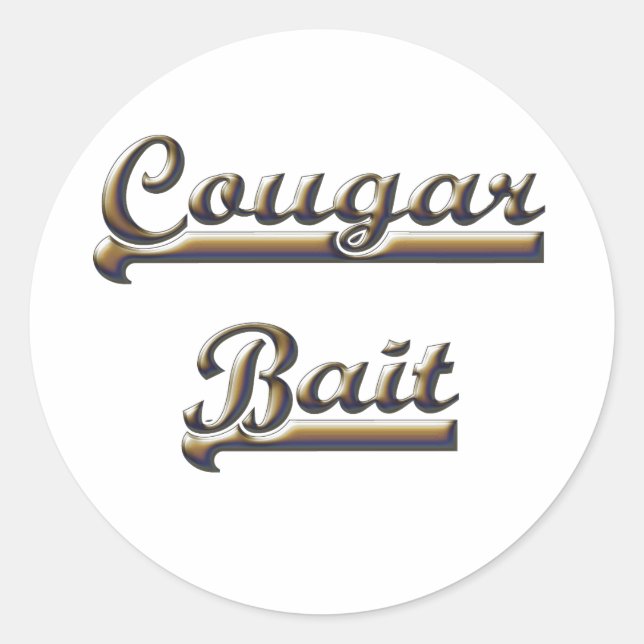 ADESIVO REDONDO COUGAR BAIT (Frente)