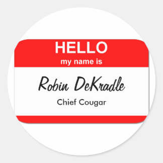 Adesivo Redondo Cougar Woman